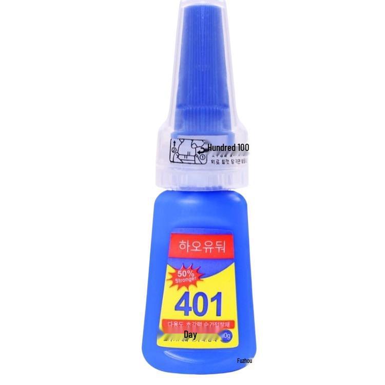 Glue 401 Super Quick-Drying Adhesive for Nails, Shoes, Plastic, Metal, Iron, Ceramic, Wood, and Glass