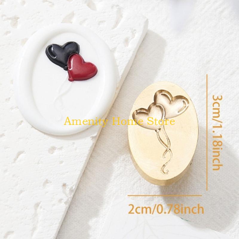 F26C Wedding Theme Wax Seal Stamp Head Replacement for Wedding Invitations Envelope
