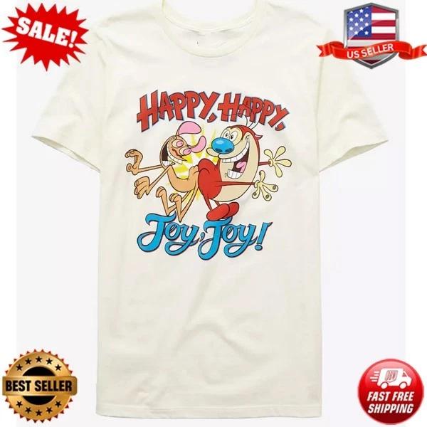 The Ren & Stimpy Show Happy, Happy, Joy, Joy T-Shirt S-5XL L