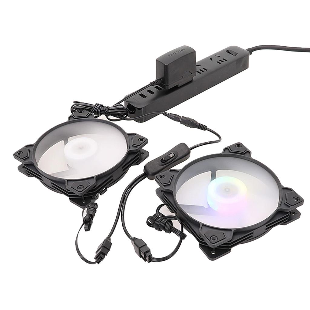 33cm DC5.5x2.1mm Plug to 4Pin Computer PC Fan Power Adapter Cable Connect Computer Fans to External Power Source