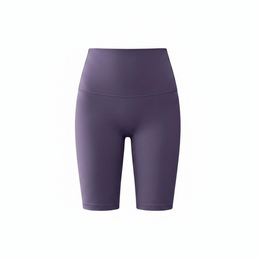 Spring T-line high-waisted yoga shorts nude tightness hip lift peach fitness quick-drying sports five-point yoga pants