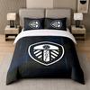 3Pcs Bedding SetLeeds United Soft Bed Sheet and Two Pillowcases Home Bedroom Decor