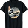 The Great Wave Off Kanagawa T Shirt Black S To 5XL
