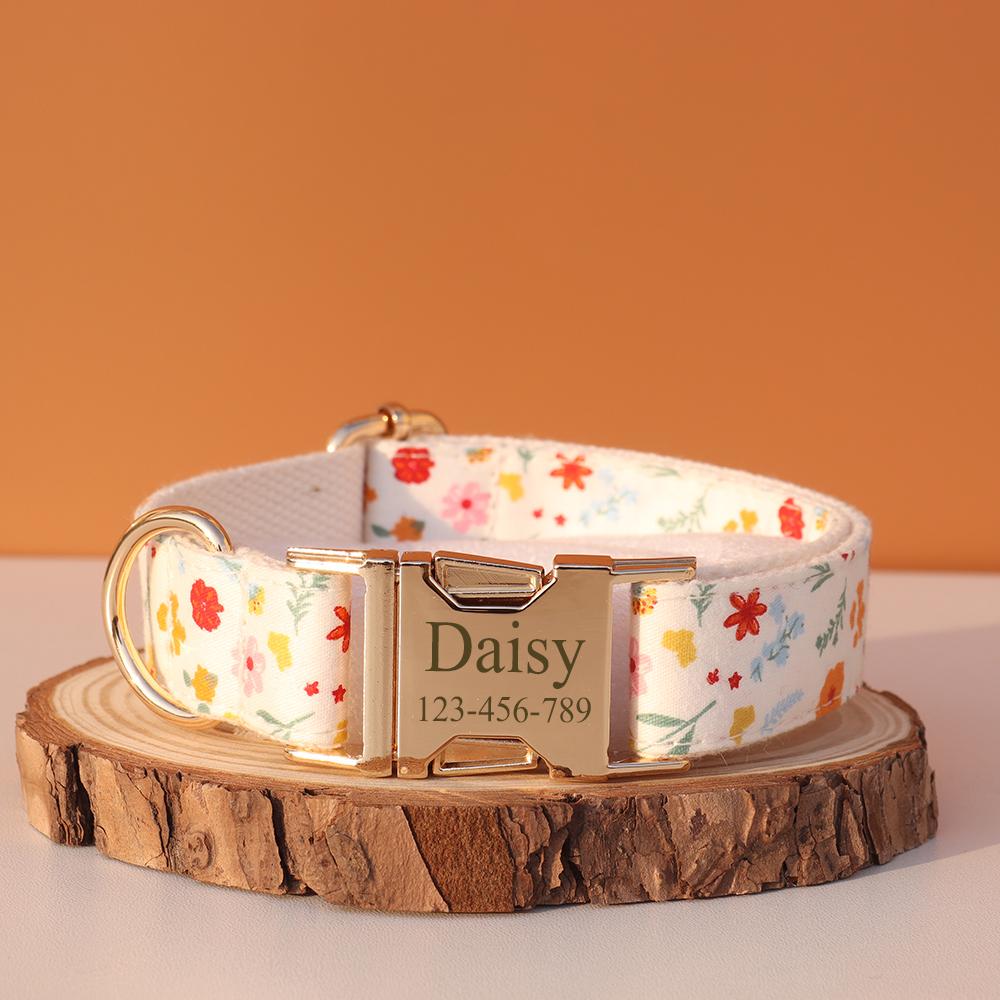 Personalized Dog Collar Customized ID Name Tel Engraving for Small Medium Large Dogs Walking Chihuahua Accesorios