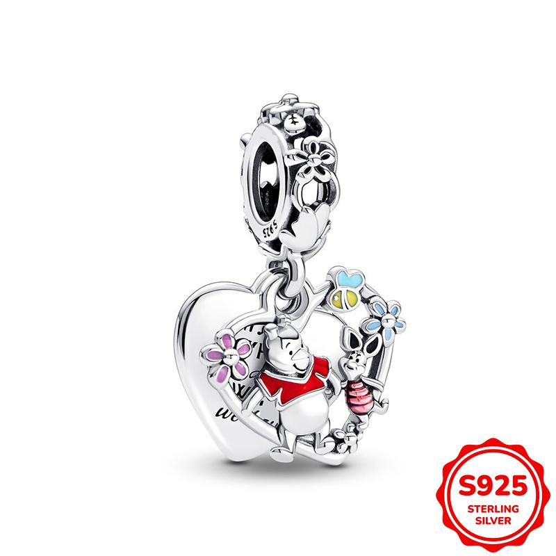 Charms Silver 925 Pendant Beads Fits 3mm Bracelet Bangle Necklace For Women Luxury DIY Jewelry Making Fine Gifts