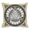 Viking Runes Compass Cushion Cover Peach Skin Norse Mythology Throw Pillowcase Black Celtic Knot Sofa Living Room Home Decor