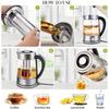 1.8L Electric Kettle with 12 Temperature Settings and 24 Hour Insulation - Stainless Steel Strainer