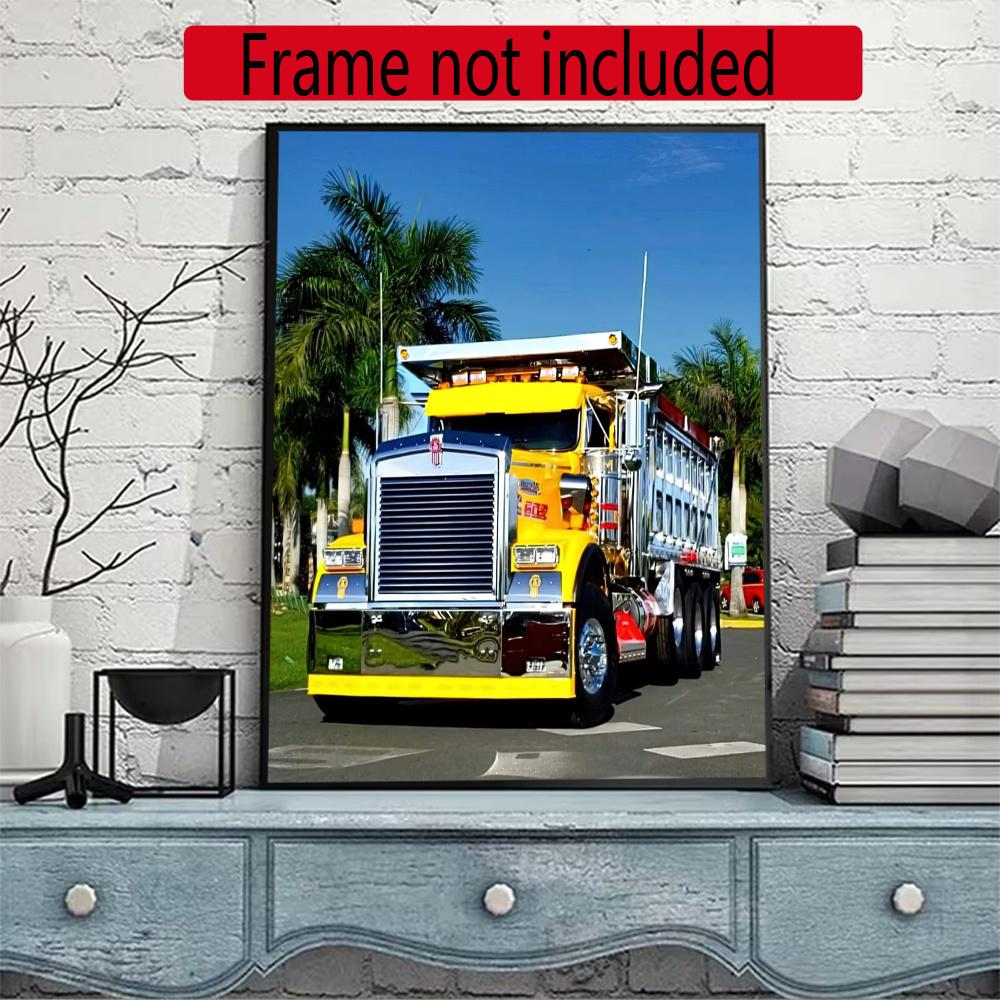 Kenworth 5D Round Diamond Painting Kit Diamond Embroidery Painting Rhinestones Mosaic Frameless Handwork Decoration Arts