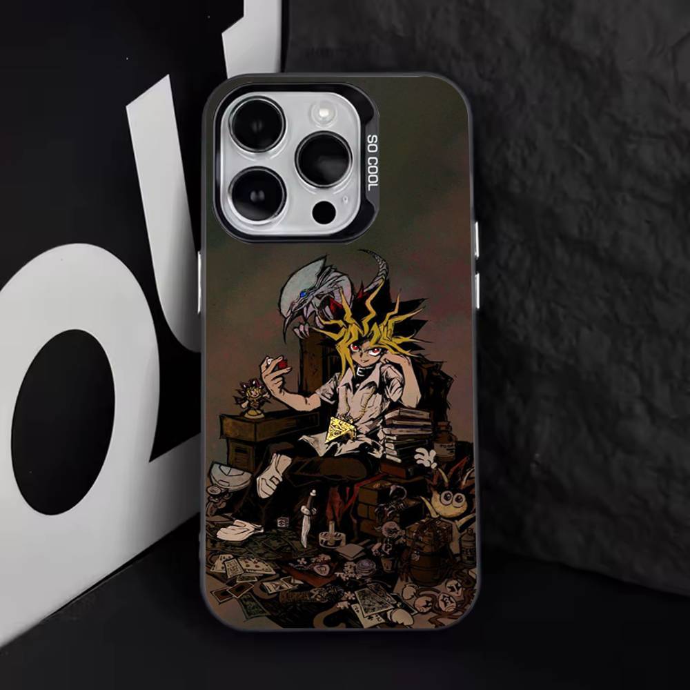 Cartoon Y-Yu Gi Oh Yugioh Phone Case For iPhone 17,16,15,14,13,12,11,Pro,Max,Plus,E,Air,Mini Black Tpu Cover