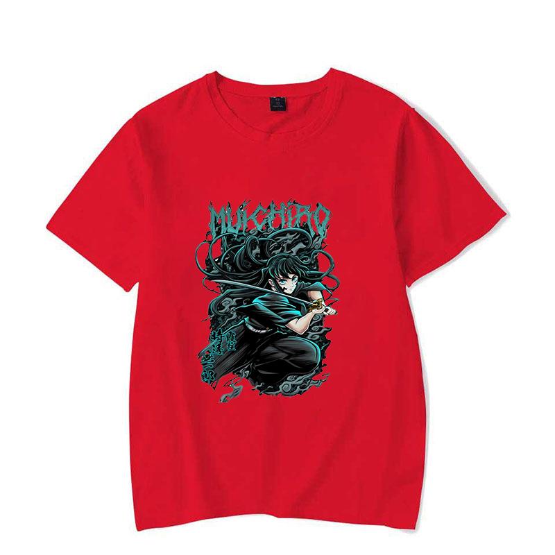 Neue Heiße Anime Tokitou Muichirou Print T-Shirts Damen Herren Sommer Freizeit T-Shirts Rundhals Kurzarm T-Shirts Mode Shirts Tee
