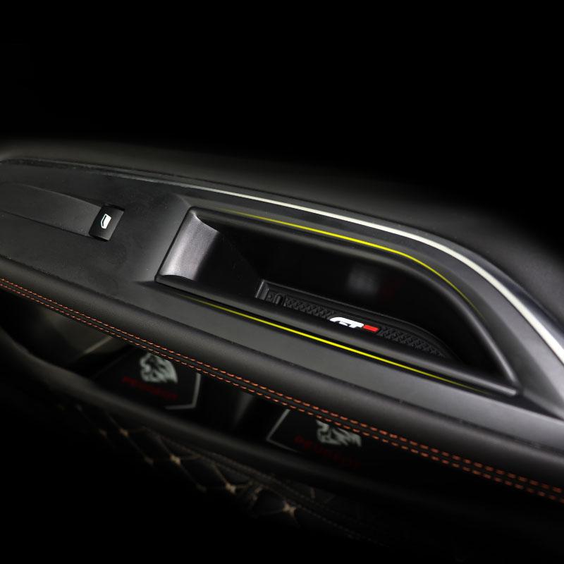 Auto Vordertür Griff Lagerung Box Fall Nehmen in Box Halter Fach Organizer Auto Zubehör Für Peugeot 3008 GT 5008 2017 2018 2019