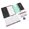 Front Outer Lens Glass Screen Back Glass Cover Replacement Housing Door with Pre Installed Camera