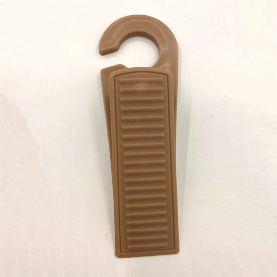 Door Stopper Wedge with Hanging Hook Anti-slip Windproof No Drilling Anti-collision Home Office Carpet Tile Concrete Wooden Floor