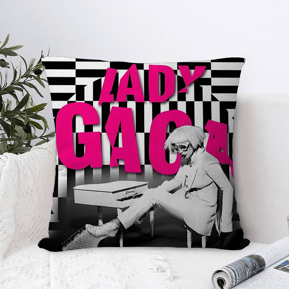 Caldo L-Lady Cantante G-Gaga Cuscino Regali Arredamento Ufficio Casa Camera da Letto Divano Copricuscino Auto Custodia 45x45cm