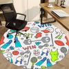 1pc Sports EquipmentChair Carpet for Office, Indoor Non-Slip Washable Polyester Fiber Carpet, Mat For Office, Machine Washable