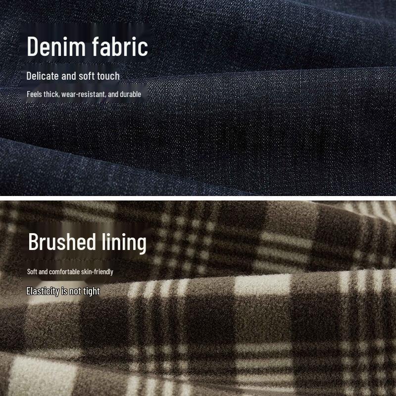 HLA Men's Brushed Straight-Leg Jeans