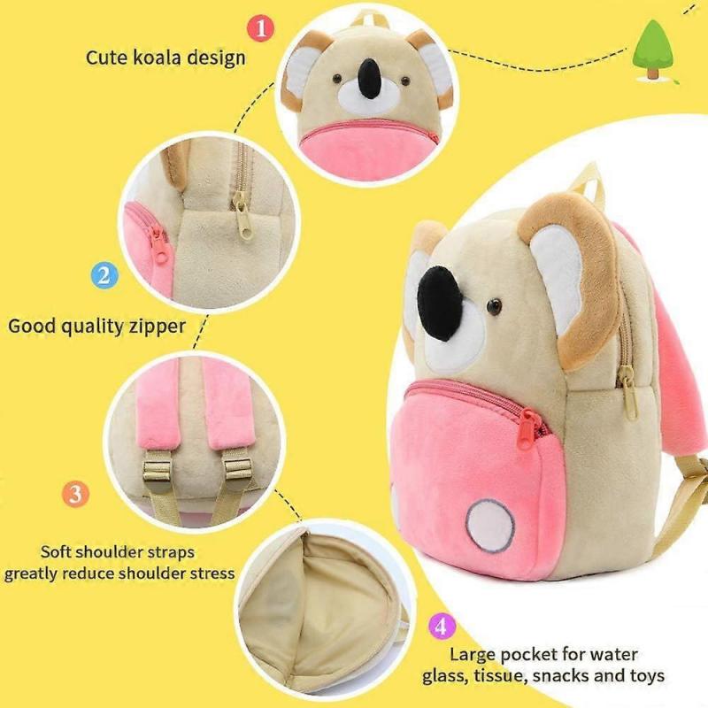 Kids Backpack Kindergarten Nursery Bag Baby Birthday Gift Cute Cartoon School Animals Bag for Baby Girl Boy 1-3 Years Old Children's Day Gifts