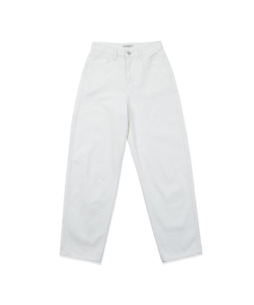 COTTON BELL Cotton Tapered Pants - White