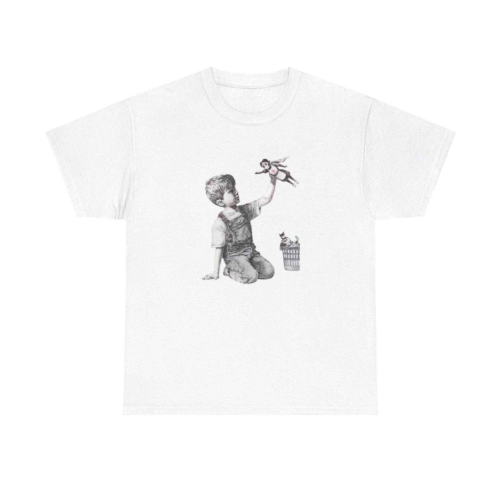Street Art Urban Street Artist Political Activist Humor Graffiti Cotton T-Shirt Mens Womens Tees Top S