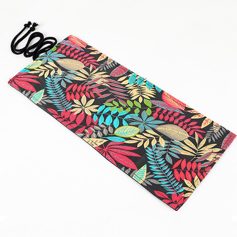 12/24/36/48/72 Hål Färgglad tyg Pennfodral Brevpapper Kosmetisk penna förvaringsväska Pennrulle Skolmaterial