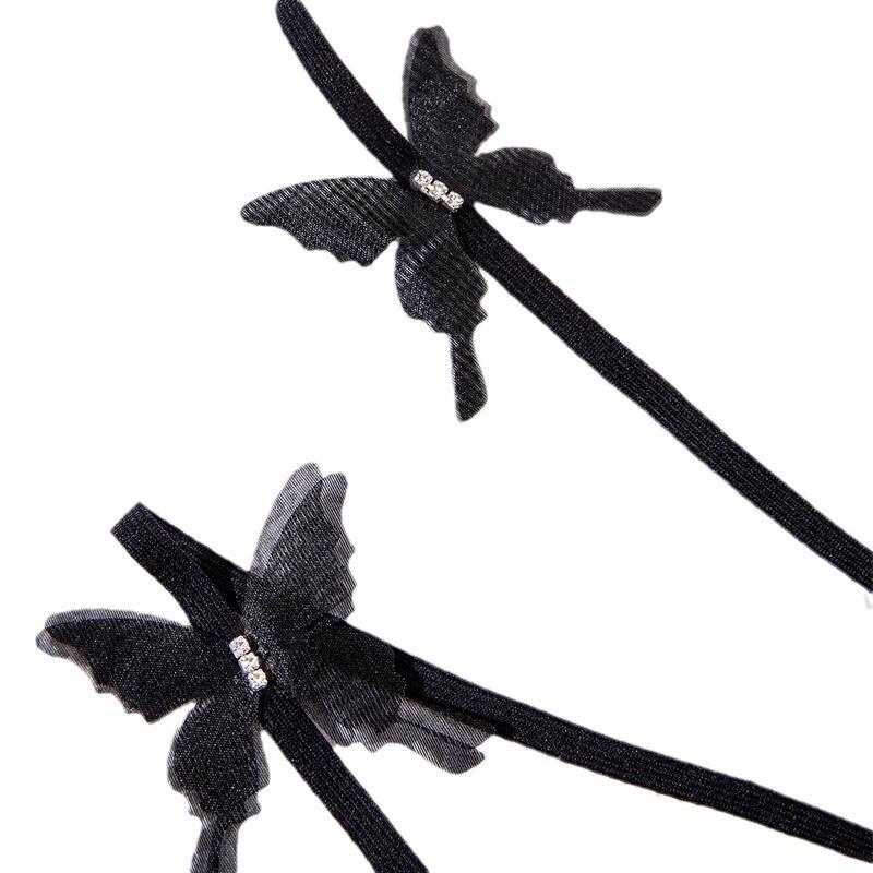 Süßer Cooler Würze Wind Überkreuzter Beinring, Stilvolle Sexy Hochelastische Schmetterlingsriemen Beinkette Damen