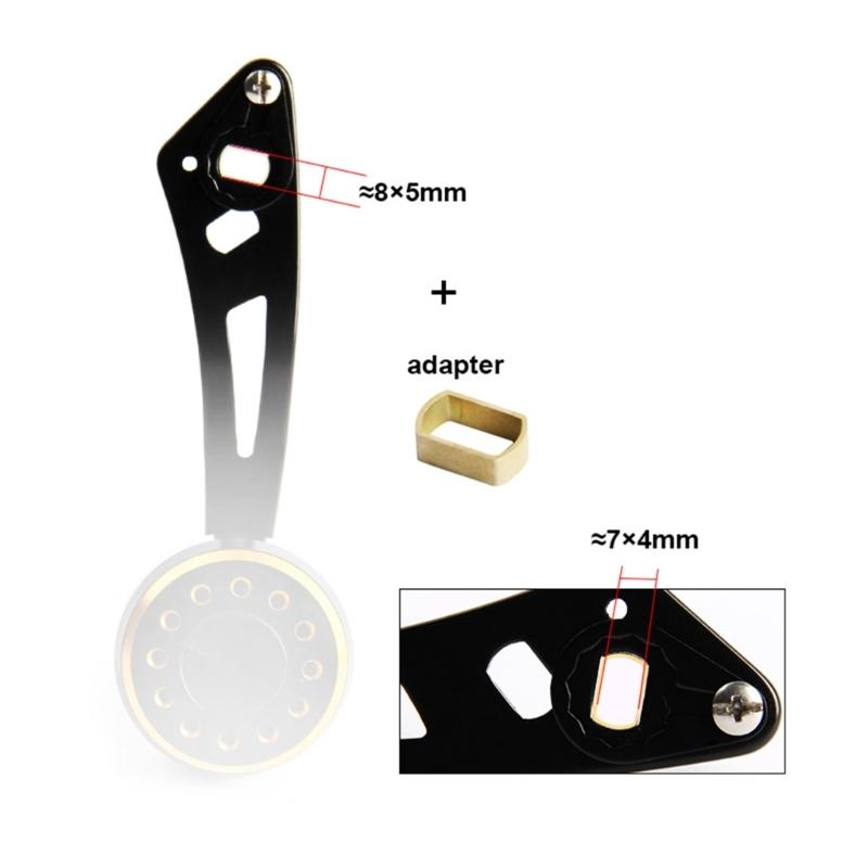 Single Fishing Reel Handle Metal Fishing Spinning Reel Rocker Replacement Fishing Tackle Tools for Low Profile Reel