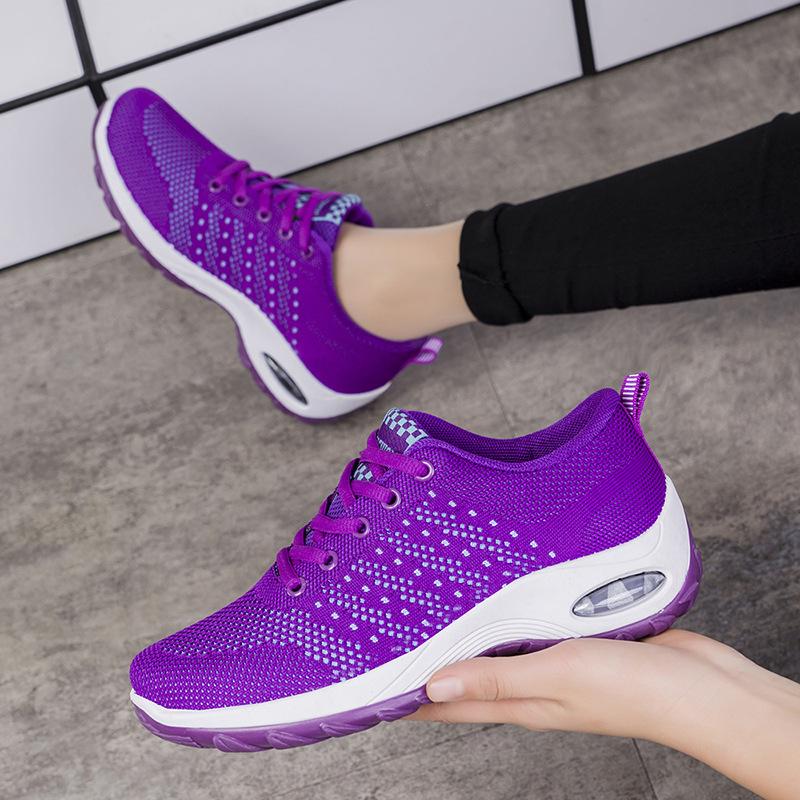 

Of The Season New Women S Casual Breathable Anti-Slip Air Cushion Thick Bottom Dancing Shoes Comfortable Round Toe M... 40