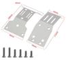 OSE Stainless Steel Front & Rear Chassis Skid Plates for Tamiya 110 Fighter NXGEN DT-04 RC Chassis Armor Protector Parts [Used]