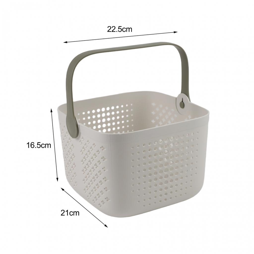 Cleaning Caddy Organizer Portable Shower Basket Hollow Drainage Design