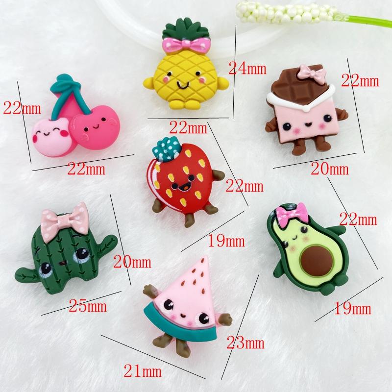 

10pcs Lovely Resin pineapple Miniature Pattern Applique DIY Home Decor Scrapbook Craft