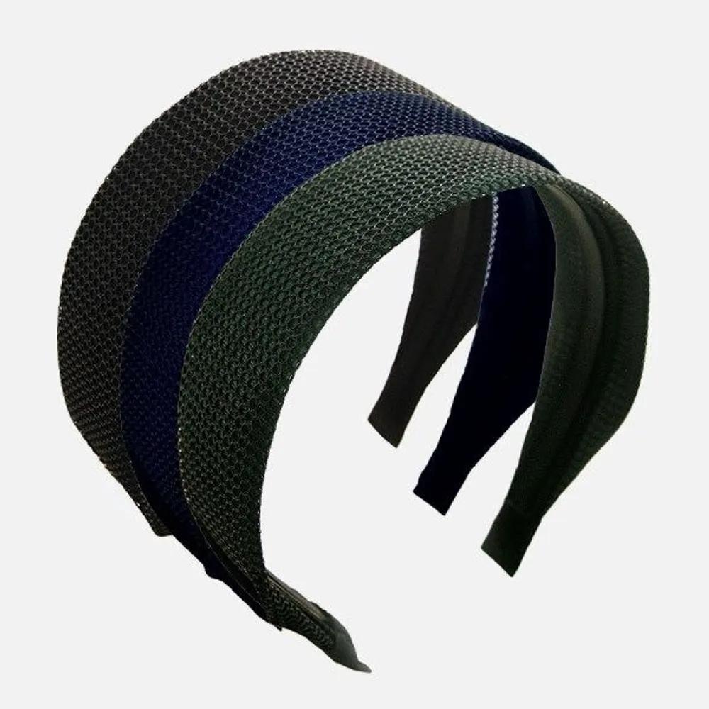J Lauren Honeycomb Mesh Fabric Hairband H01572 Navy