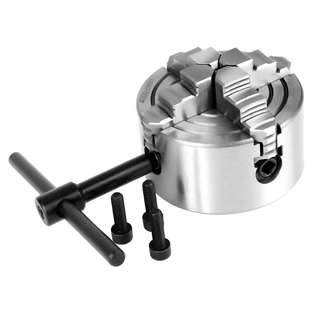3inch K72-80 4-Jaw Independent & Reversible Jaw Metal Lathe Chuck Turning Machine Accessories