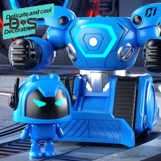 2ks Dětská robotická hračka na dálkové ovládání pro 2 hráče Bitva Box Fotbal Press Spuštění hry Interaktivní elektrická 2,4GHz RC robotická hračka pro batolata s LED