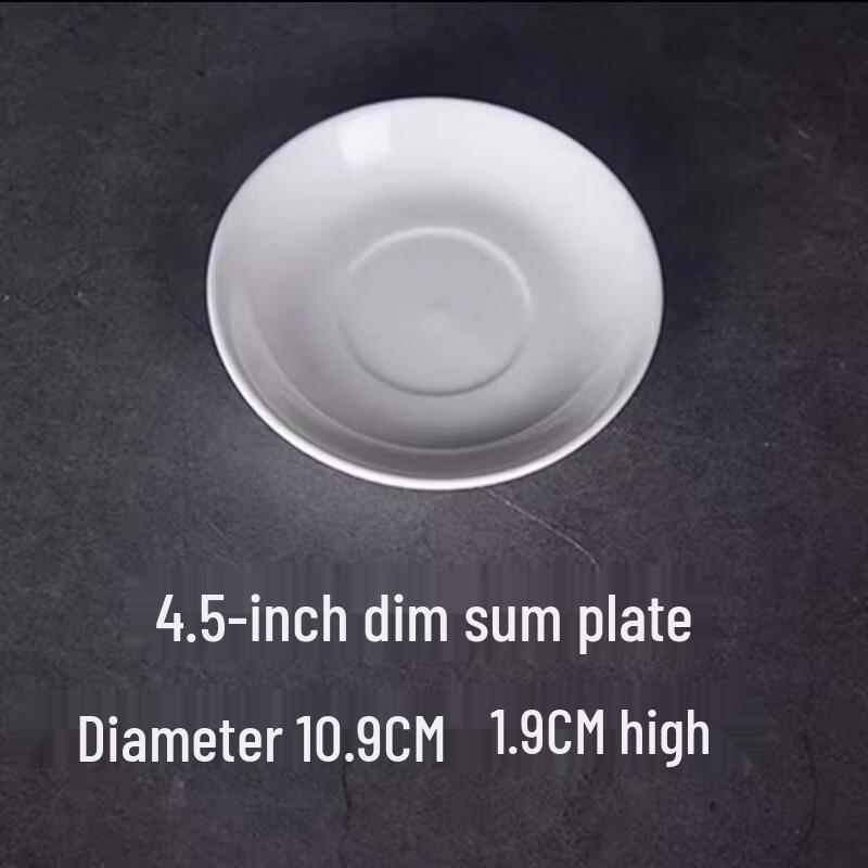 Pure White Triple-Compartment Ceramic Dipping Dish