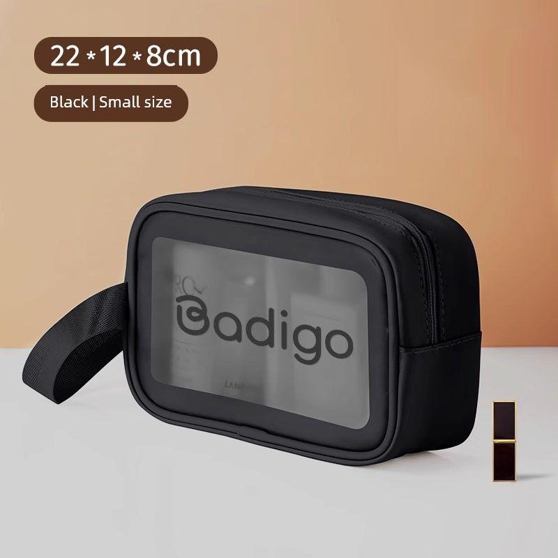 

Travel Toiletry Bag Men s Business Trip Waterproof Bath Swimming Cosmetics Bag Hot Spring Wet and Dry Separation Package Cosmetic Bag Female Black-small size
