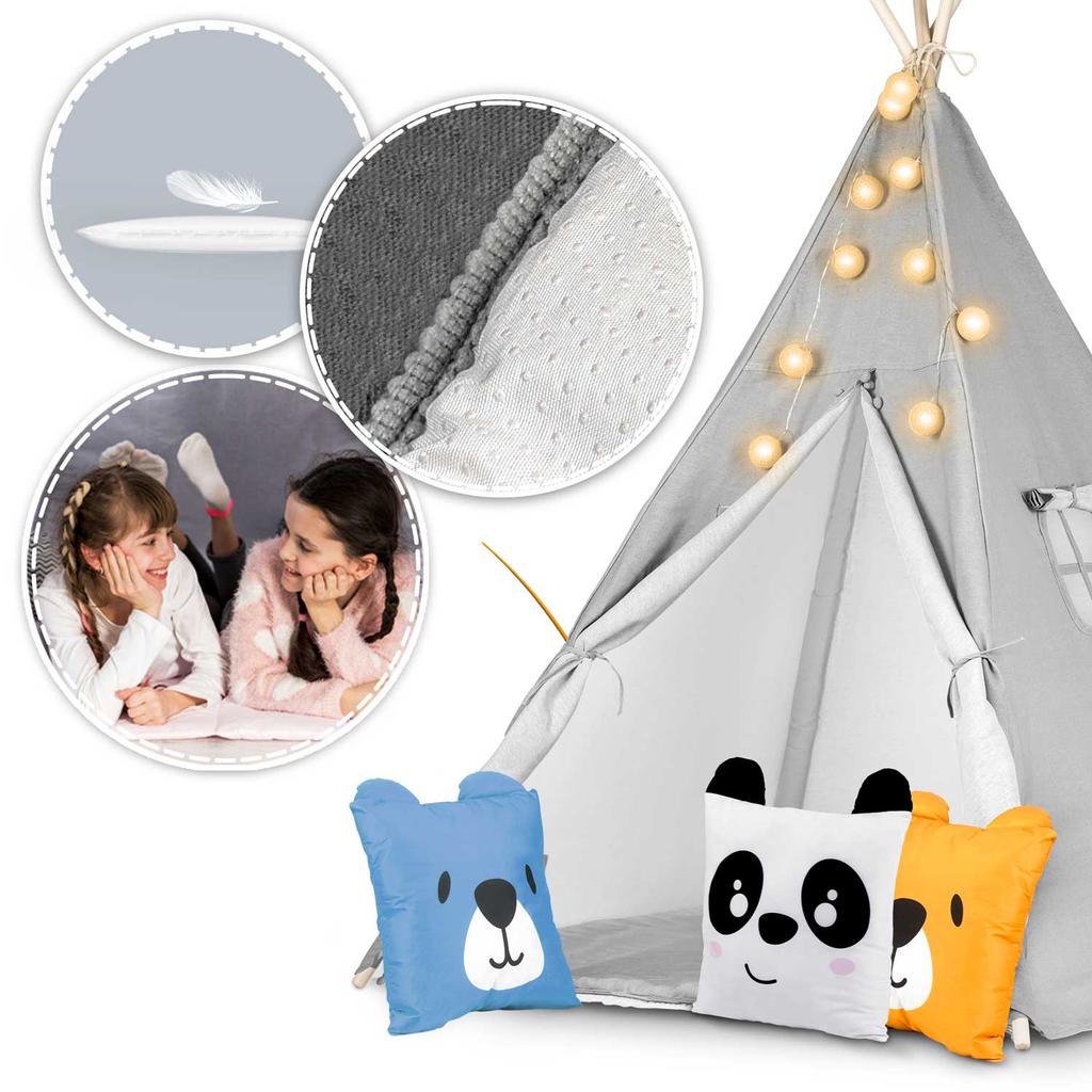 Nukido Tipi Tent For Children With Fairy Lights