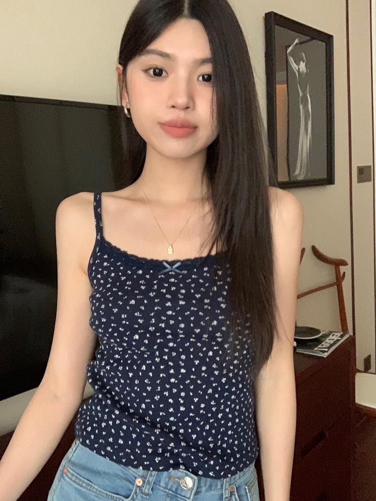 Rayon Jacquard Slimming Camisole Vest - 2024 Summer Collection for Women