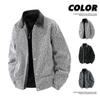 2025 Men's Plus Size Heavyweight Short Casual Jacket, Wide Fit for Spring/Autumn