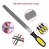 19-Piece Metal Steel File Set: Includes Flat, Triangular, and Semicircular Files for Grinding Iron