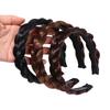 Bohemian Wig Twist Braided Headband Fashion Elastic Non-slip Hair Bands Women Hoop  Daily Wear