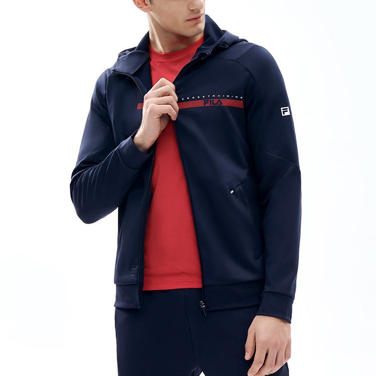 Men's FILA Jackets Men's RD Royal Blue Hooded Moderate Other