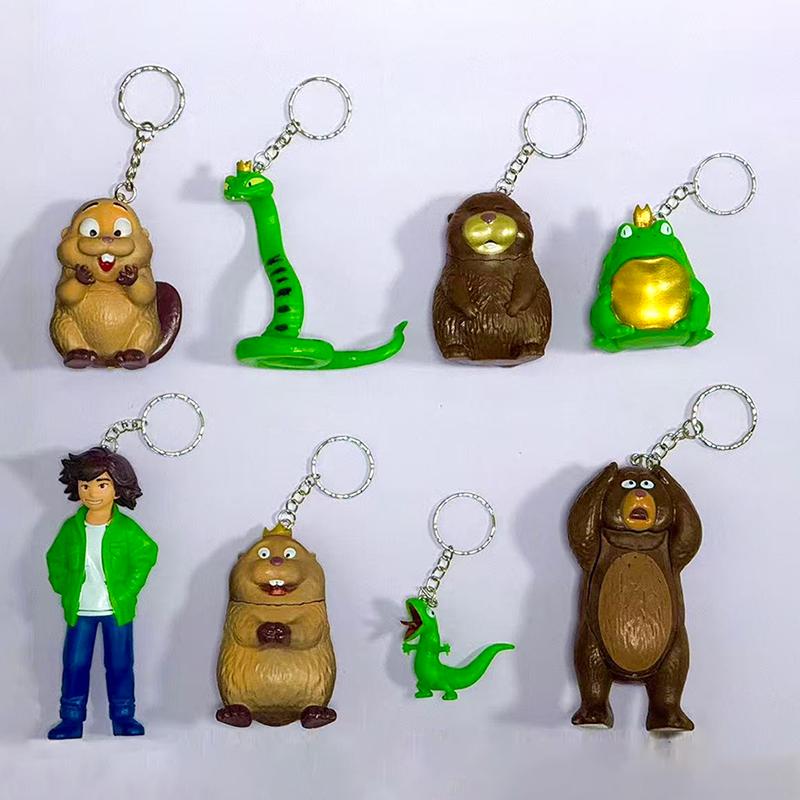 

New Creative Hoppers Little Lizard Keychain Pendant Cartoon Anime Key Ring Bag Hanging Decoration Gift
