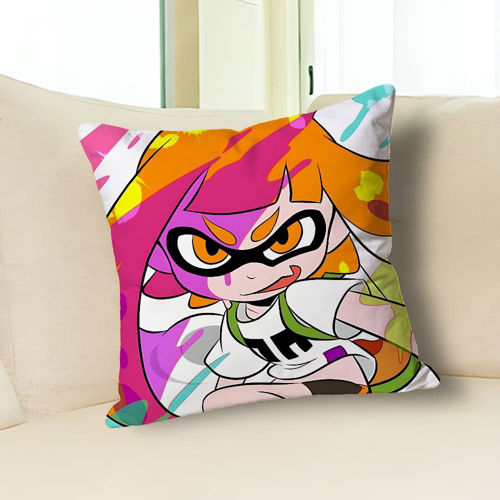 H-Houzuki Marie Octoling Game Pillow Cases for Bedroom Living Room Sofa Home Decor Polyester Cushion Cover with Zipper