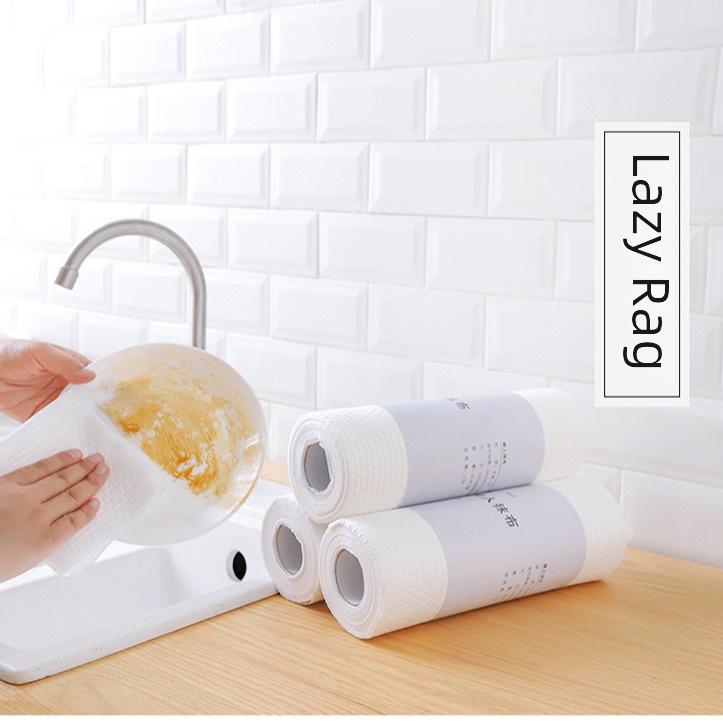 Prosop de Bucătărie Îngroșat Antiaderent Absorbant de Ulei - Pânză Nețesută de Unică Folosință Umedă și Uscată