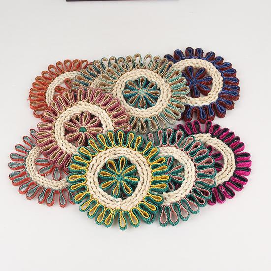 Gewebte Stroh-Tischsets Hitzebeständige Tischmatten zum Schutz des Esstisches Hohe Temperaturbeständigkeit Verbrühungsschutz Dekorative Untersetzer für Zuhause