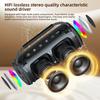Rockmia Fresh New 30W RGB Wireless Bluetooth 5.3 Portable Stereo Music Boombox Speaker with RGB Light EBS-617 Waterproof