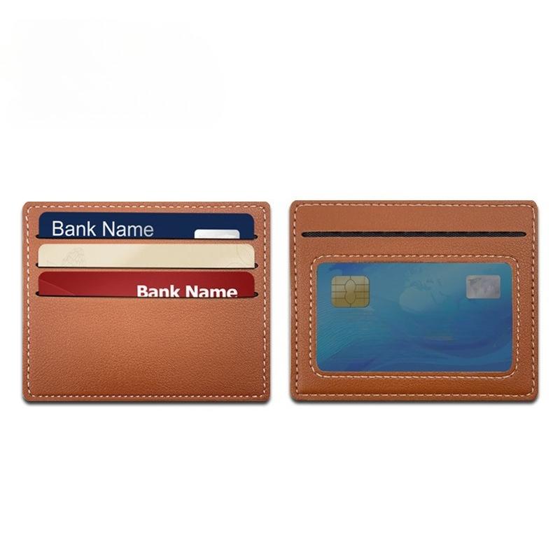 Fashion Leather Ultra-thin Card Holder Bank Credit ID Cards Cover Pouch Case Wallet Organizer Thin Business Bank Card Package