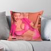 Sydney Sweeney Radiant Square Pillowcase Polyester Linen Velvet Pattern Zip Decorative Pillow Case Car Cushion Cover Wholesale