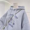 Embroidered Flower Velvet Hooded Sweater - Women's Autumn/Winter Cartoon Anime Design