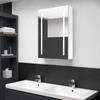 Day and Night - Day and Night Bathroom Cabinet with Bright White LED Mirror 50x13x70 Cm